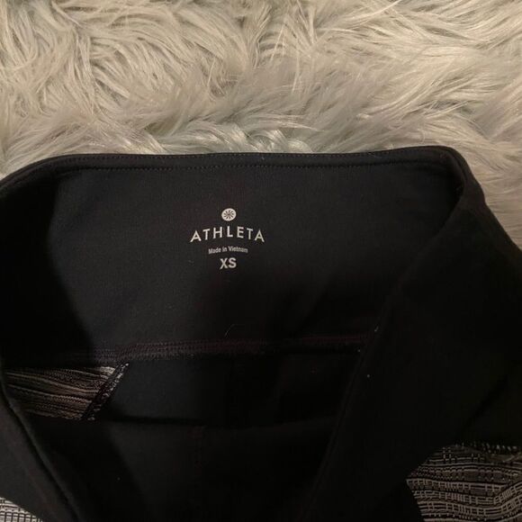 Athleta Women's High Rise Jacquard Flow Chat Tight leggings Pilayo Black Size Xs - Picture 8 of 9